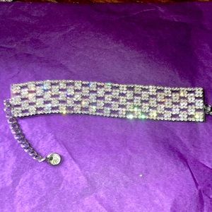 Designer vintage rhinestone bracelet